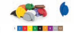 Заглушка для алюм. рельса, фиолетовый