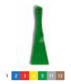 Шпатель полипропиленовый 75 х 250 мм., зеленый