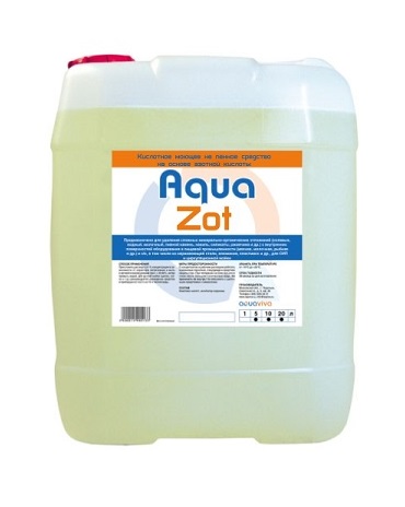 Кислотное моющее не пенное средство на основе азотной кислоты  AquaZot 1л