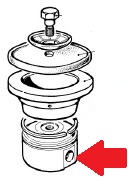 Поршень Ø70 к насосу  BP40,60,105,110,151,205,235,241