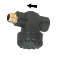 Фильтр F5 Bn - Усиленый пластиковый фильтр с перепускным каналом; 1/2"г - 1/2"ш;  50 меж.  