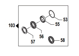 Ремкомплект сальников высокого давления Ø18  ZW