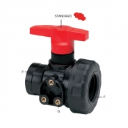 Кран 2х ходовой; тип ручки LL; крепление TYPE 1; вх.-вых.Г1"1/4 (ВЫСОКАЯ РУЧКА)