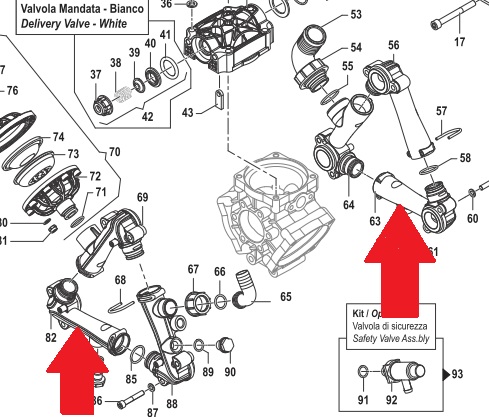 Всасывающий корпус насоса BP135