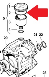 Кольцо 3,53х73,03 насоса BP151/171/300/BPS300