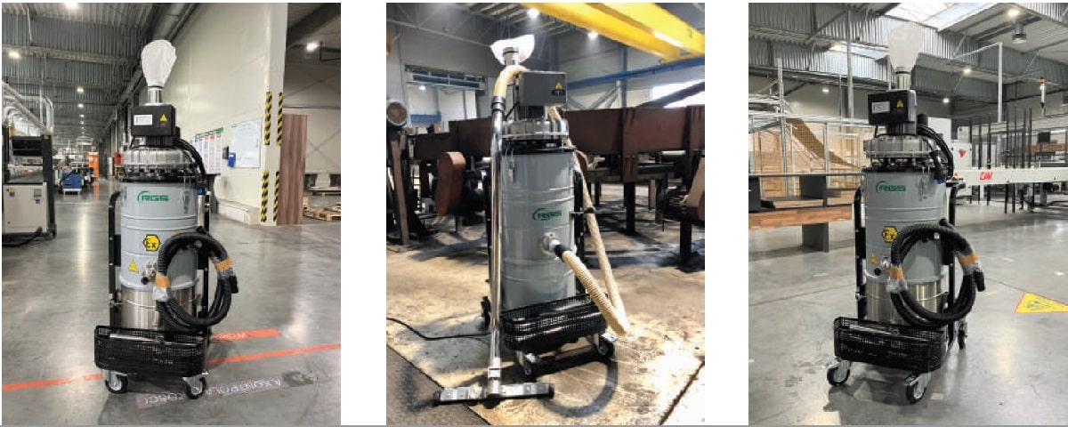 Индустриальный трехфазный пылесос