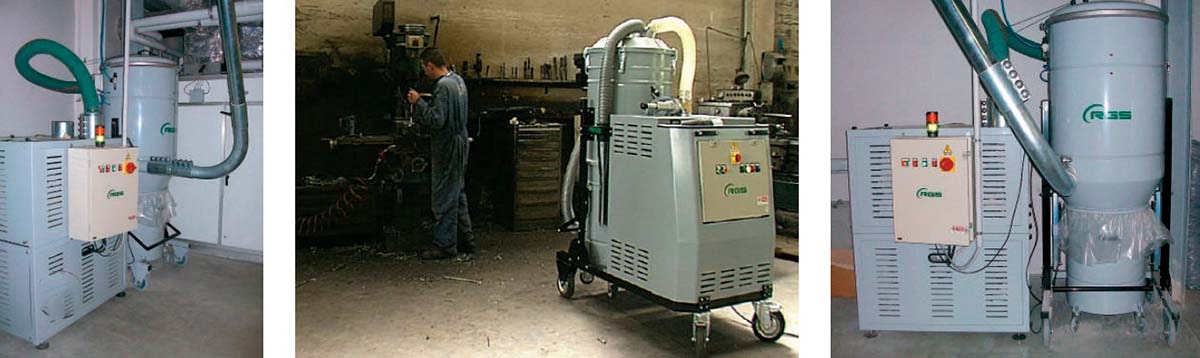 Индустриальный трехфазный пылесос