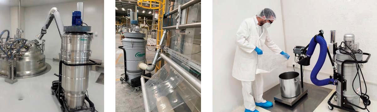 Индустриальный пылесос с высоким потоком