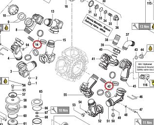 Кольцо уплотнительное 4,0х44,0 насоса BPS