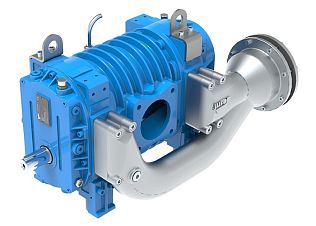 Насос вакуумный JUROP PVT 200, левое вращение, прямой гладкий вал