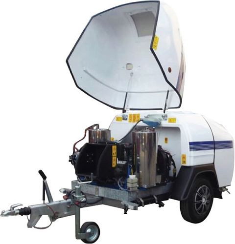 Водоструйная машина с подогревом  JET TRAILER JTR-H 20/500 (TIER III)