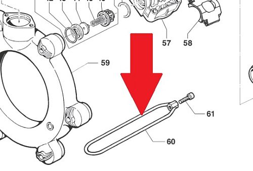 Скоба крепления насоса BP241