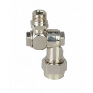 Корпус 1-на позиционный (поворотный); ЛАТУНЬ; вх.Ш1/4 - вых. резьбовой форсункодержатель (Ш3/8)