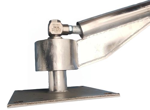 Консоль прямая поворотная (360*) 2м. нерж.(зерк) вход 1/4 г.( сбоку и сверху) выход 1/4 ш.