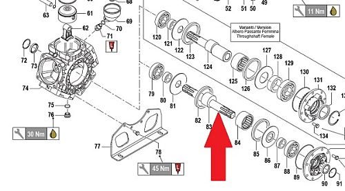 Коленвал насоса BPS260