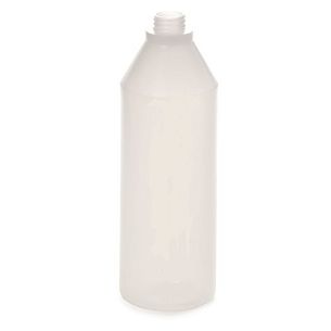 Бутылка пластиковая 1 л, прозрачная, без градуировки