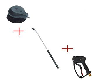 Щетка вращающаяся в сборе с курком RL30 и удлиннителем 700мм; вход М22х1,5ш.