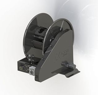 Барабан для рукава 110 м 1 " или 200 м 3/4"" окр.сталь, гидр.привод, 250 бар