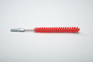 Ерш ручной с резьбой средней жесткости, полиэстер - 12х100х160 мм., красный