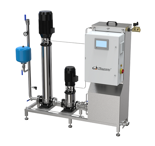 Насосная станция повышения давления SNT-2-25 QVXF с буферной емкостью