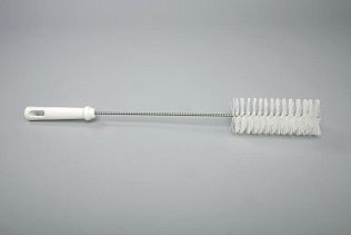 Ерш для чистки труб/бутылок средней жесткости, полиэстер - 50х150х500 мм. белый