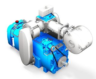 Насос вакуумный лопастной  JUROP PR 150 HDR, левое вращение, ручной клапан