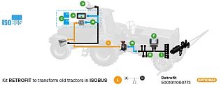 Комплект для оборудования кабины трактора ISOBUS- KIT CABOS RETROFIT ISOBUS AGRES