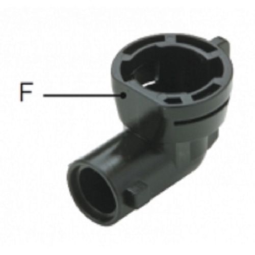 Фитинг быстросъемный, переходной; углов., 90 гр.; вх. БРС (мама) - вых. БРС (папа)