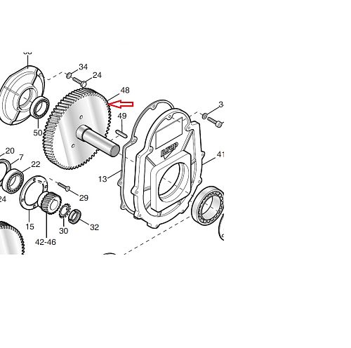 ШЕСТЕРНЯ Z90 ДЛЯ DL120-140