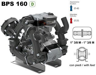 Насос мембранный Comet серия BPS 160 (153 л/мин; 20 бар); вал ВОМ 1"3/8