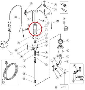 Мотор, 12В 10 об./мин. для M21E