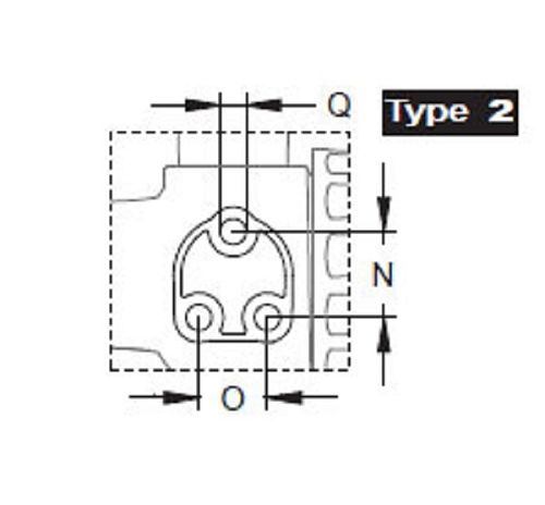 Кран 3х ходовой; тип ручки LL; крепление TYPE 2; вх.-вых.2"