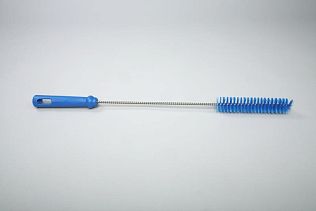 Ерш для чистки труб/бутылок средней жесткости, полиэстер - 40х150х500 мм., синий