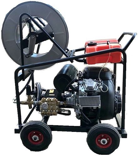 Автономный передвижной каналопромывочный аппарат Комета KBM 50/150 с барабаном 70 метров шланг  