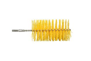 Ерш ручной с резьбой средней жесткости, полиэстер - 80х100х160 мм., желтый