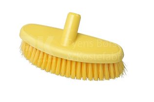 Щетка моющая с резиновыми краями, средней жесткости - 265х90 мм., желтый