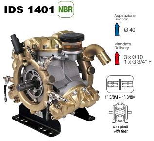 Насос мембранный Comet серия IDS 1401 (135 л/мин; 50 бар)
