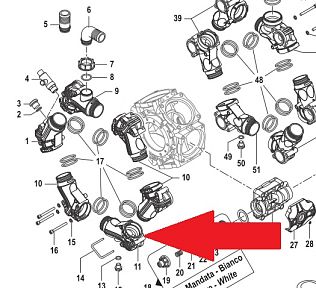Всасывающий корпус насоса BPS300 (замена арт.3214006300B)