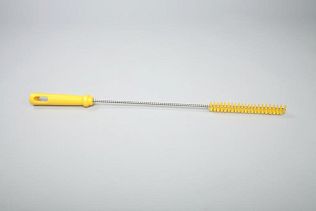 Ерш для чистки труб/бутылок средней жесткости, полиэстер - 20х150х500 мм., желтый