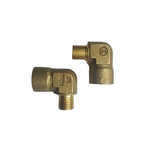 Переходник угловой 90 град. гайка 1/4"; штуцер 1/4" 