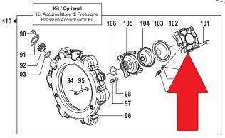 Крышка гидроаккумулятора насоса серии BP 300