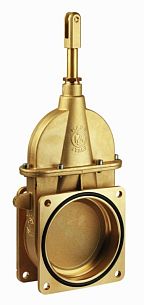 Задвижка на вакуумную бочку с двумя фланцами, 5", с гидроцилиндром 0550