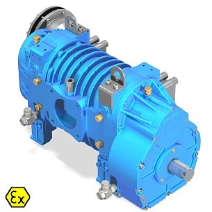 Насос вакуумный JUROP PVT 200 ATEX, левое вращение, с редуктором