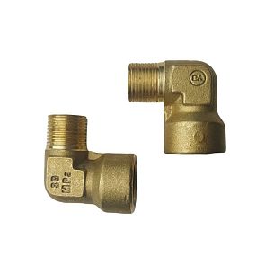 Переходник угловой 90 град. гайка 3/8"; штуцер 3/8" 