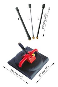 Мойщик поверхностей с колесами вход 22х1,5 ш. выход форсунки 035 