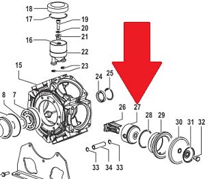 Поршень Ø85 насоса BP/BPS