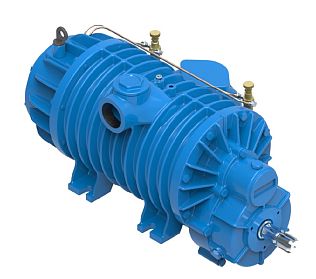 Лопастная воздуходувка JUROP C60, 540 об/мин, левое вращение, ручной клапан