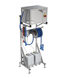 SMP-VD-2-21/150R Стационарный моющий пост ВД на раме