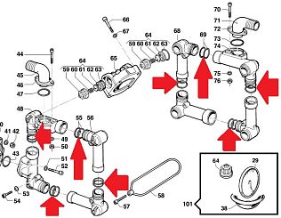 Кольцо 3,0х36 насоса BP 151/171 (1х16)