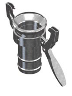 Шаровая розетка под шланг, 133х125, уплотнительное кольцо (Оцинковано)